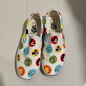 Limited Edition Disney x Vans Retro Slip Ons Multicolor Size M 6 | W 7.5